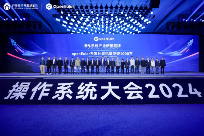 ����ϵͳ���2024ح������������ڶ������Ρ�openEuler����ͻ��Т˳��λ��